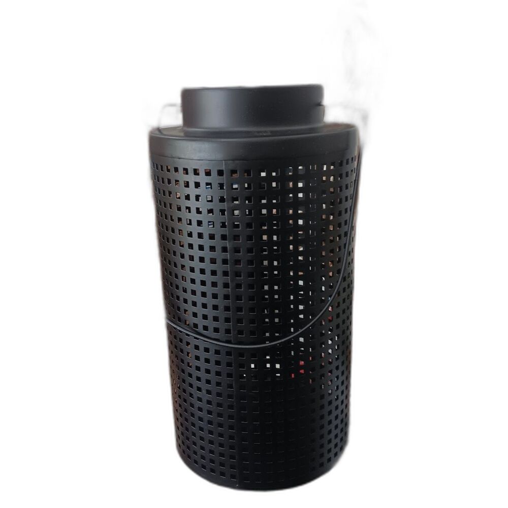 Black Metal Cutout Outdoor Hurricane Pillar Lantern Candle Holder with Handles